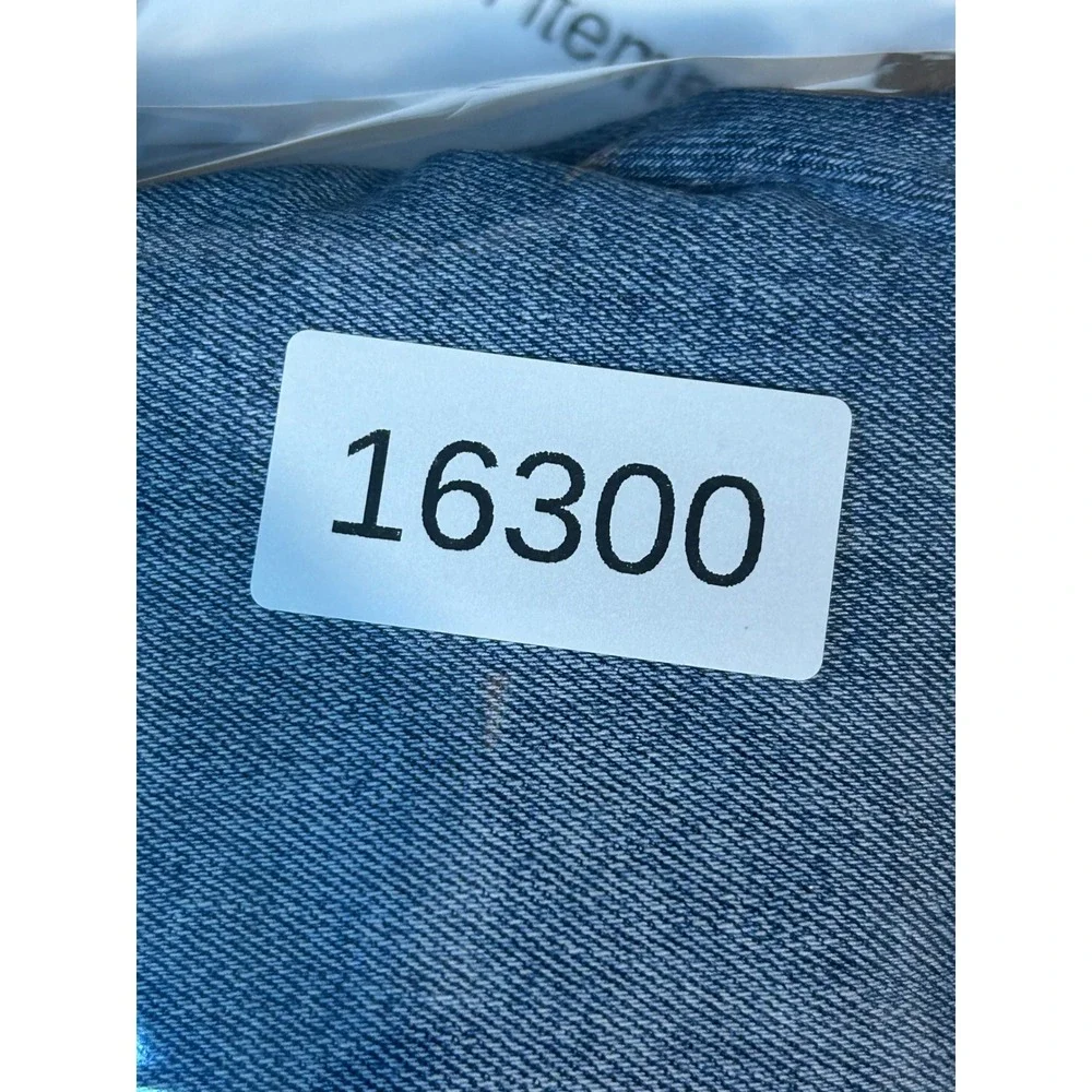 American Eagle Jeans Mens 33x32 Blue Original Straight‎ Thrashed Stretch Denim